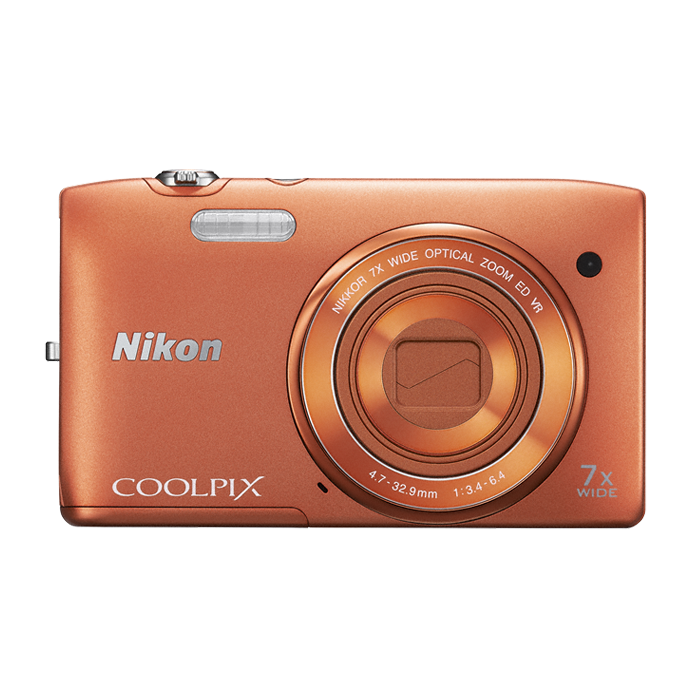 Nikon Coolpix S3500 compact camera Oranje