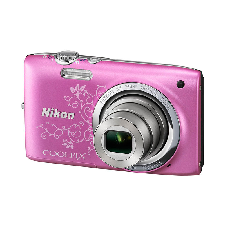 Nikon Coolpix S2700 compact camera Roze Lineart