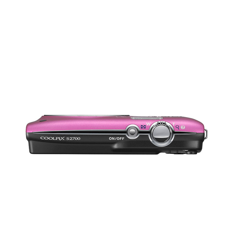 Nikon Coolpix S2700 compact camera Roze Lineart