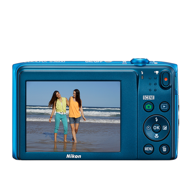 Nikon Coolpix S3600 compact camera Blauw