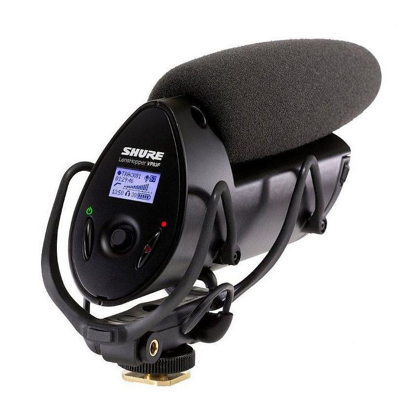 Shure VP83F Camera Mount Shotgun Microphone Flash recorder