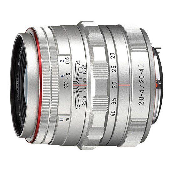 Pentax HD DA 20-40mm f/2.8-4.0 ED Limited DC WR objectief Zilver