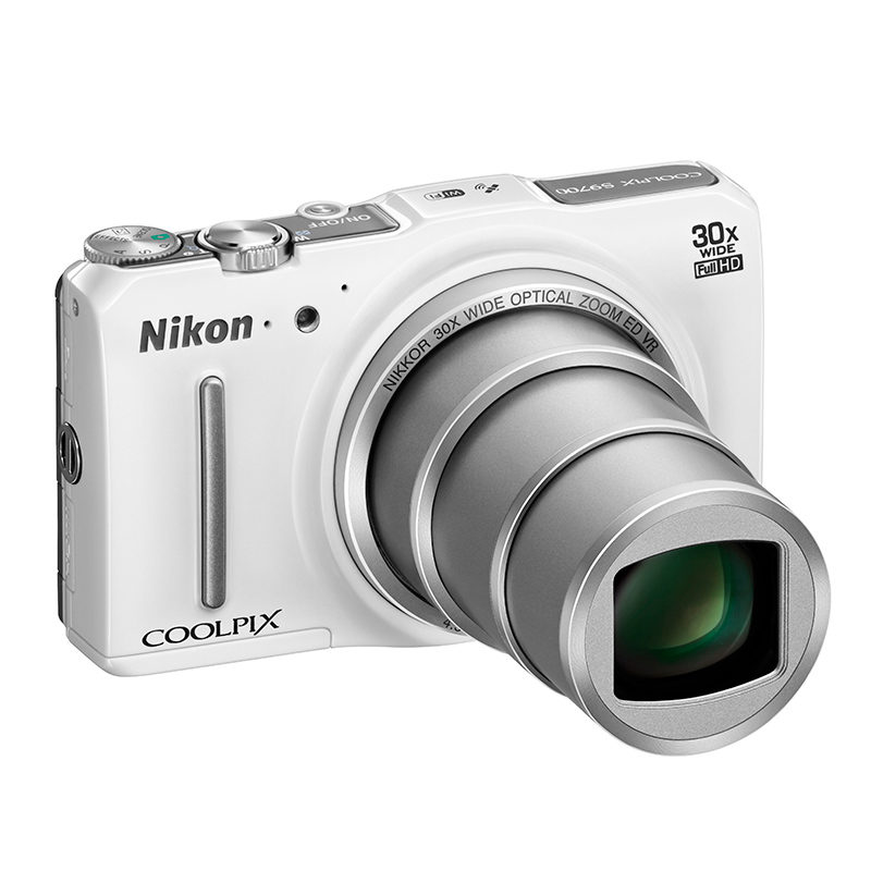 Nikon Coolpix S9700 compact camera Wit
