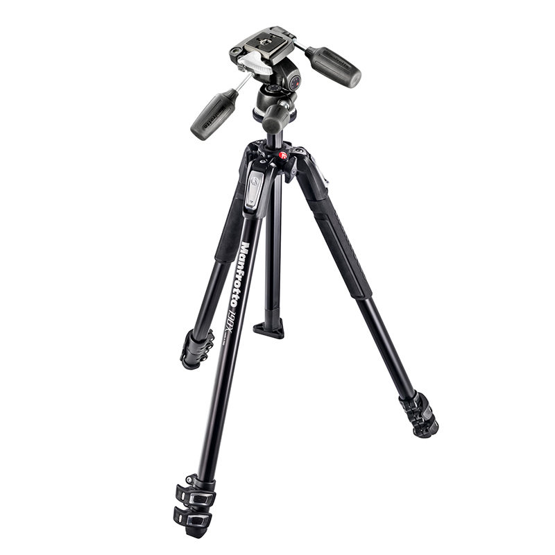 Manfrotto MK190X3-3W1 aluminium statiefkit