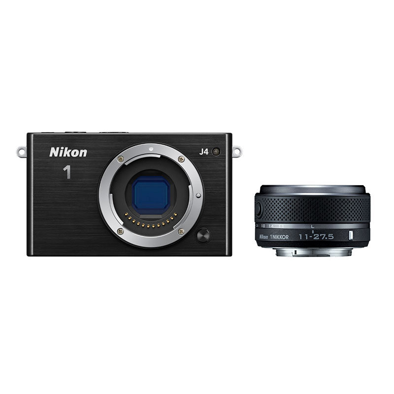Nikon 1 J4 systeemcamera Zwart + 1127.5mm objectief