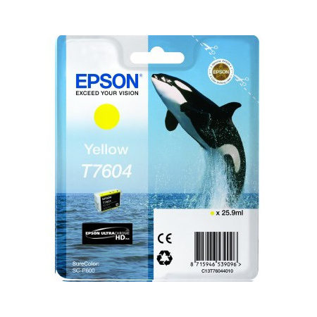 Epson T7604XL - Inktcartridge / Geel / Hoge Capaciteit