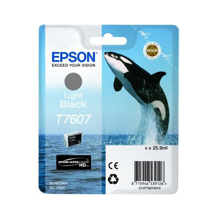 Epson T7607XL - Inktcartridge / Licht Zwart / Hoge Capaciteit