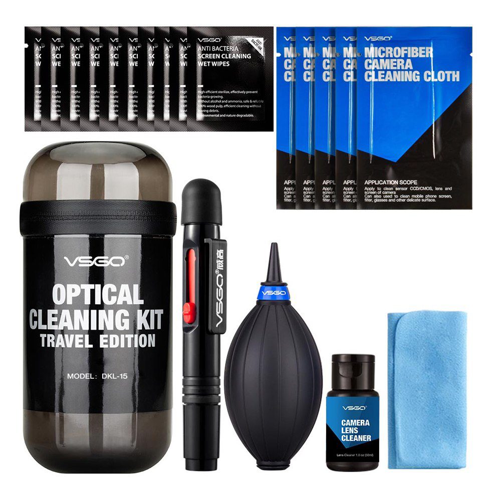 VSGO Optical Cleaning Kit Travel Grijs