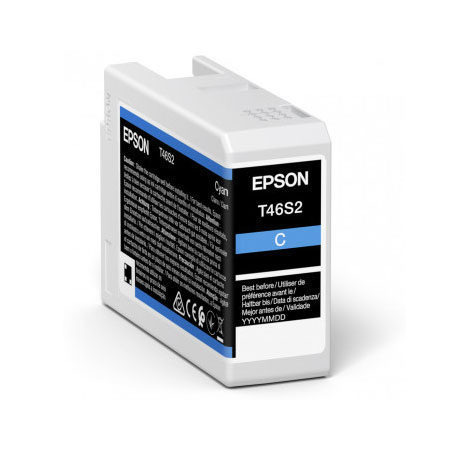 Epson T46S2 - 25 ml - cyaan - origineel - inktcartridge - voor SureColor P706;SC-P700