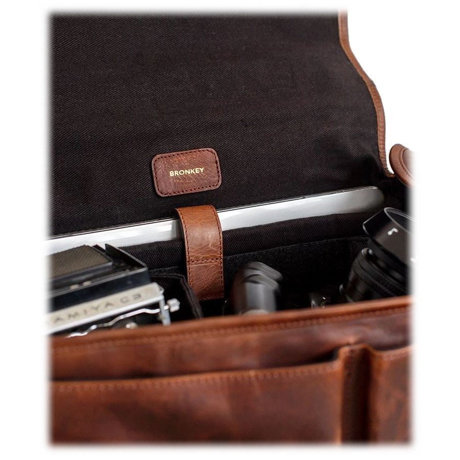 Bronkey Roma Brown Leather Camera Bag kopen? | CameraNU.nl