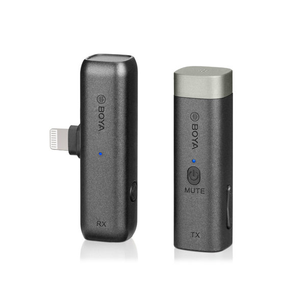 Boya 2.4 GHz Dasspeld Microfoon Draadloos BY-WM3D voor iOS