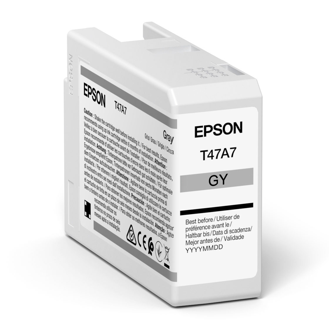Epson UltraChrome Pro T47A7 - 50 ml - grijs - origineel - inkttank - voor SureColor SC-P900