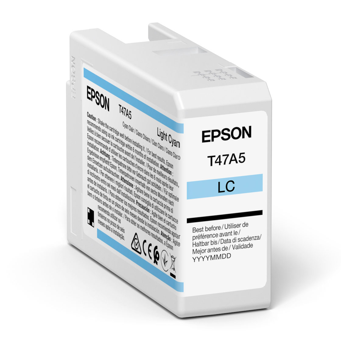 Epson T47A5 - 50 ml - lichtcyaan - origineel - inktcartridge - voor SureColor SC-P900