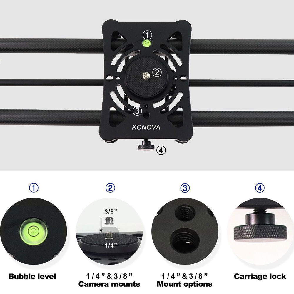 Motorized Camera Slider Konova Camera Slider Dolly K3 80cm