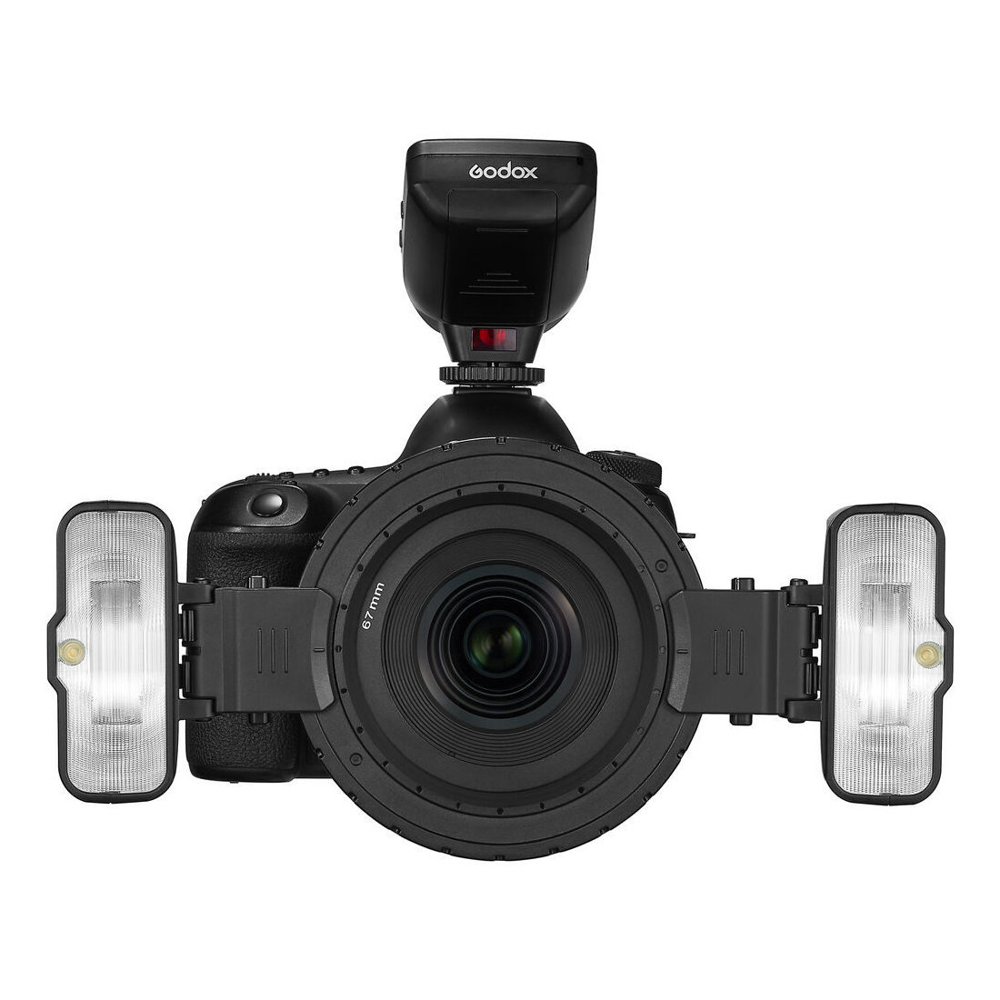 Godox Macro Ring Flash Two Light Kit MF12 Cameranu