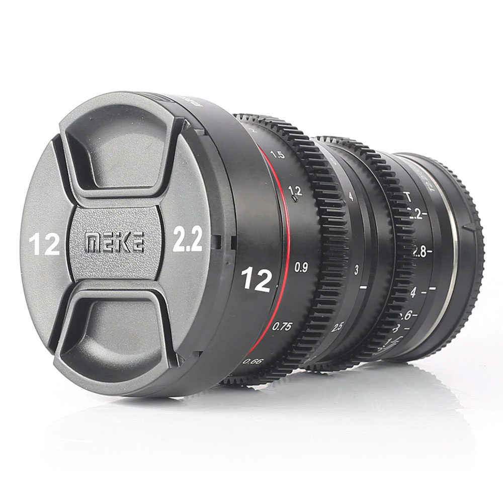 Meike New Lens Cap for T2.2 Mini Prime Series Cine Lens with the Silver Markings for Focal and Aperture
