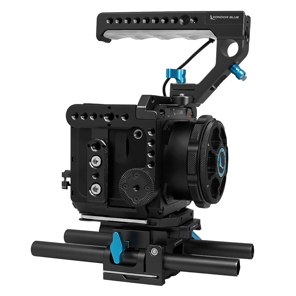 Zcam Rig Kondor Blue Z CAM E2 Base Rig Raven Black | CameraNU.nl
