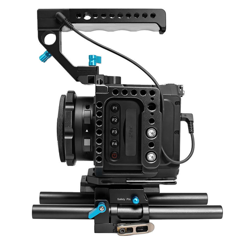 Zcam Rig Kondor Blue Z CAM E2 Base Rig Raven Black | CameraNU.nl