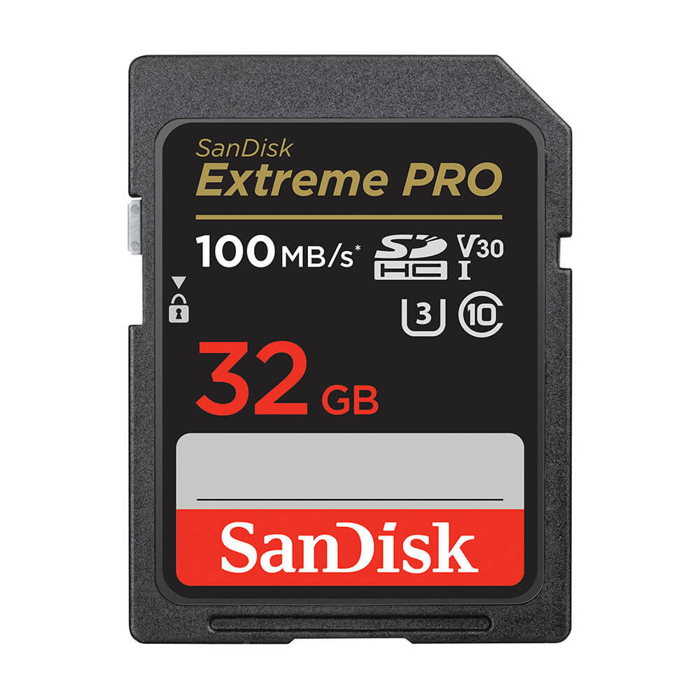 SanDisk SDHC Extreme Pro 32GB 100/90 mb/s - V30 - Rescue P