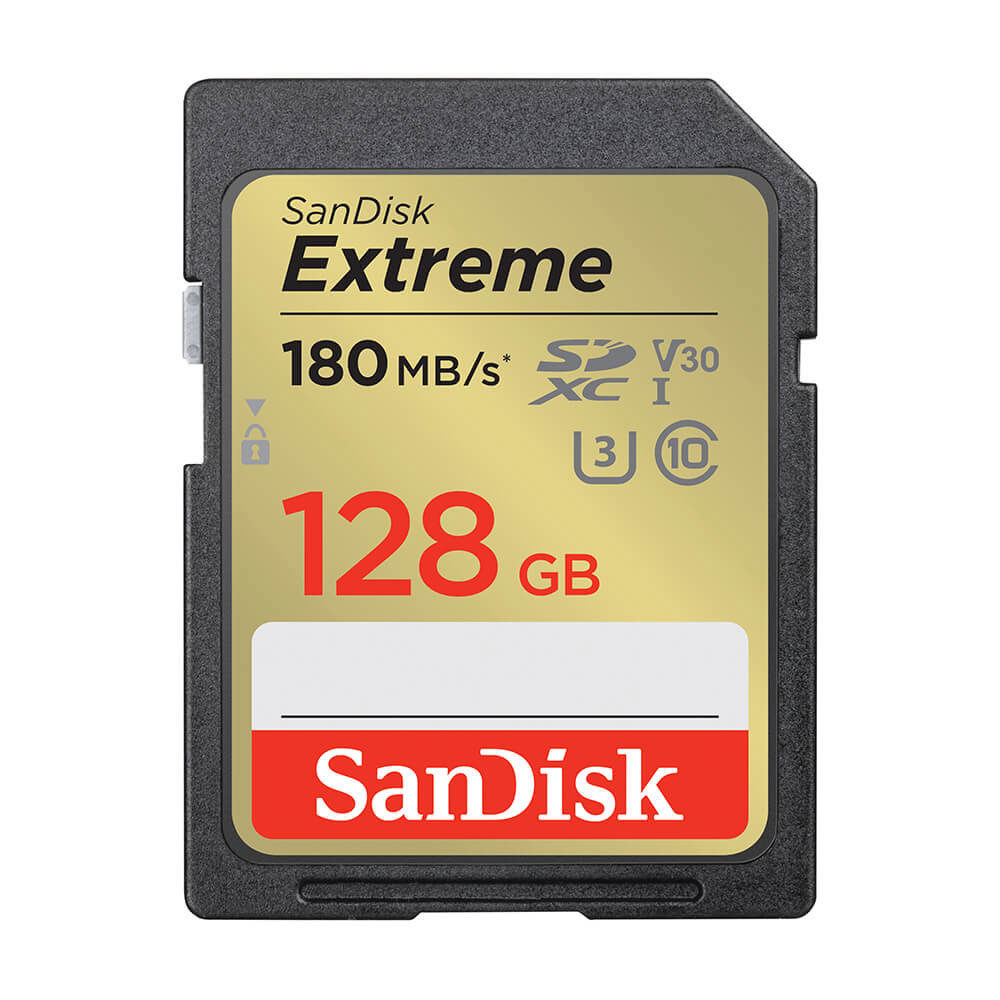 SanDisk SDXC Extreme 128GB 180mb/s