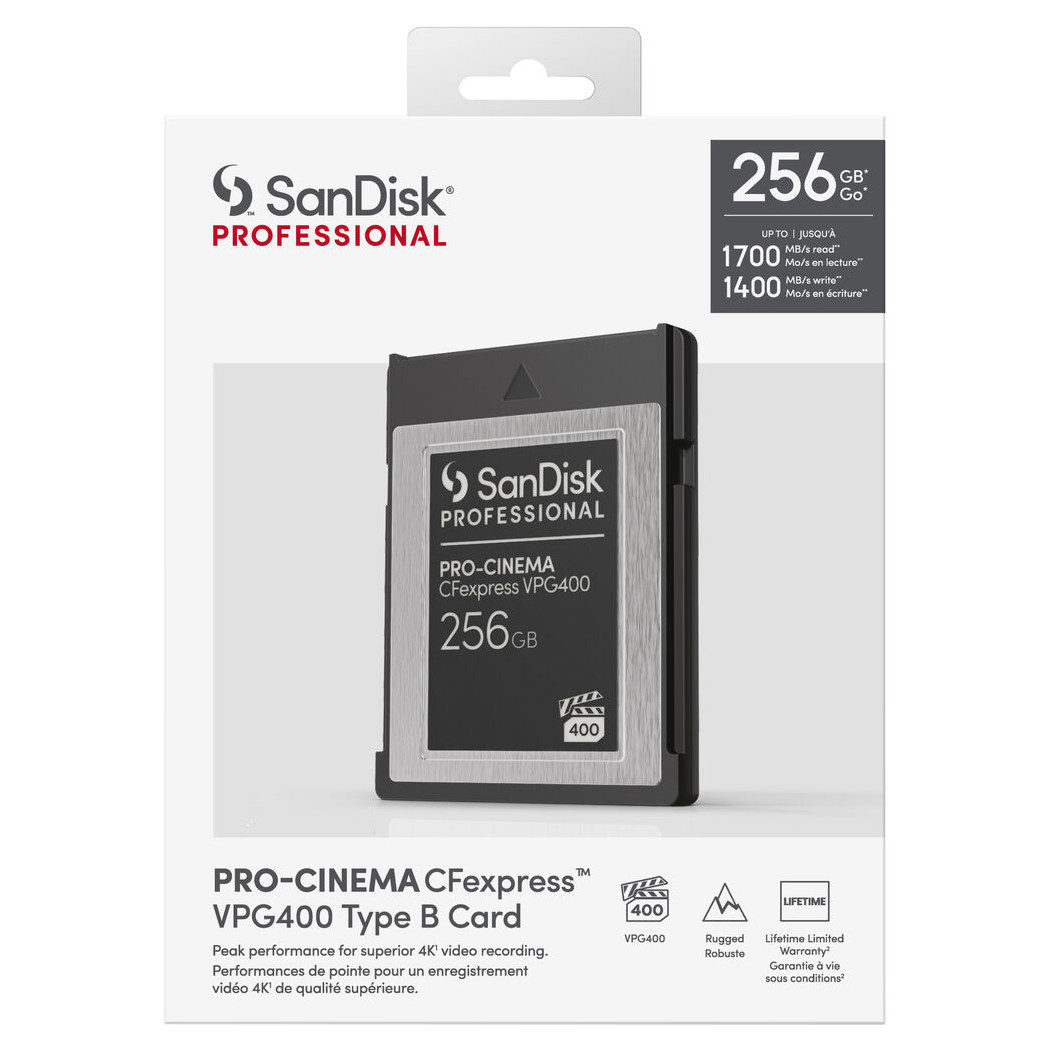 SanDisk 256GB CFexpress VPG400 Type B kopen? CameraNU.nl