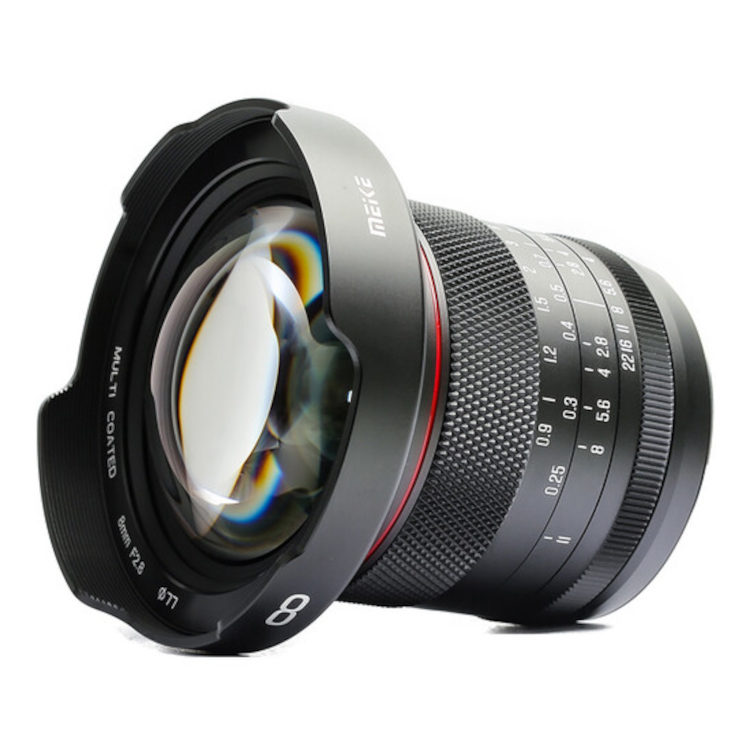 Meike 8mm f/2.8 MFT-mount objectief