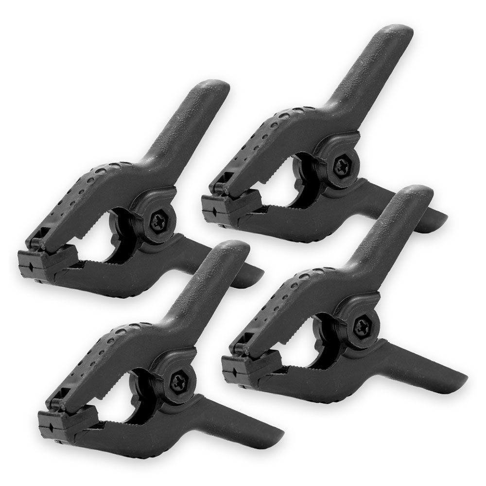 Caruba Achtergrond Klem Zwart Large - 4 stuks