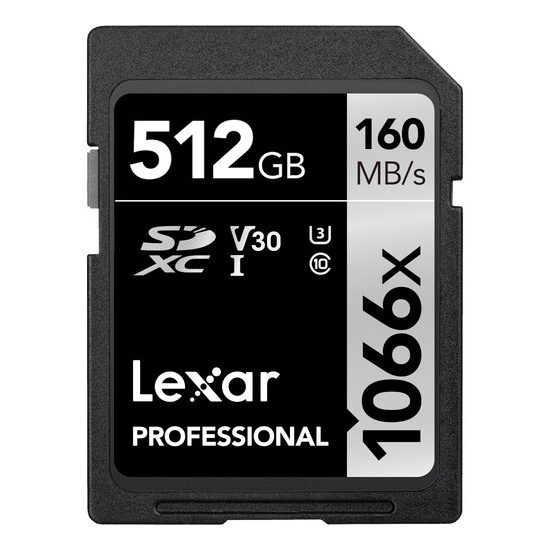 Lexar SDXC Professional UHS-I 1066x 512GB V30