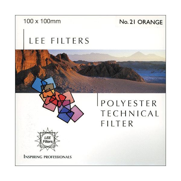 Filtre Lee Filters 100x100mm No.15 Dark Yellow – Résine Noir Et Blanc – JAUNE
