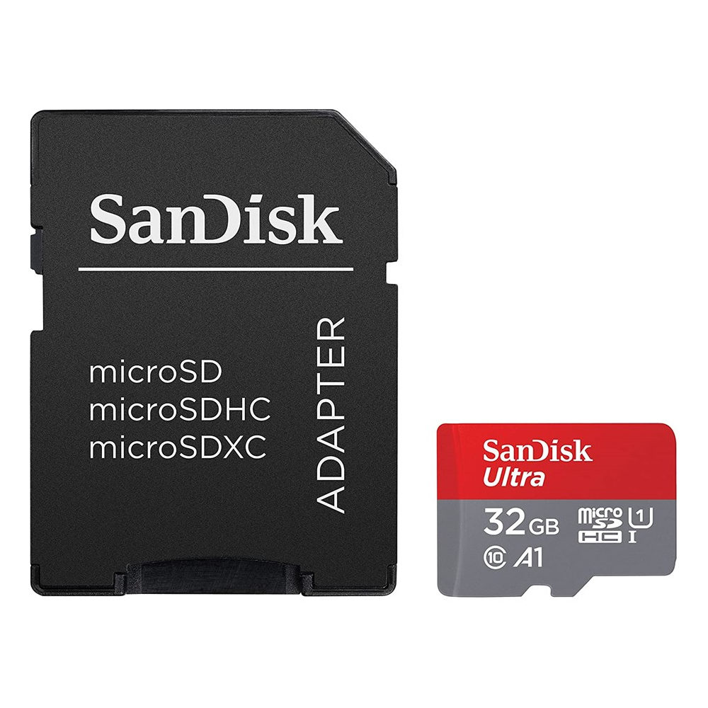 SanDisk 32GB Micro SD Ultra Android Class 10 A1 120MB/s geheugenkaart + adapter