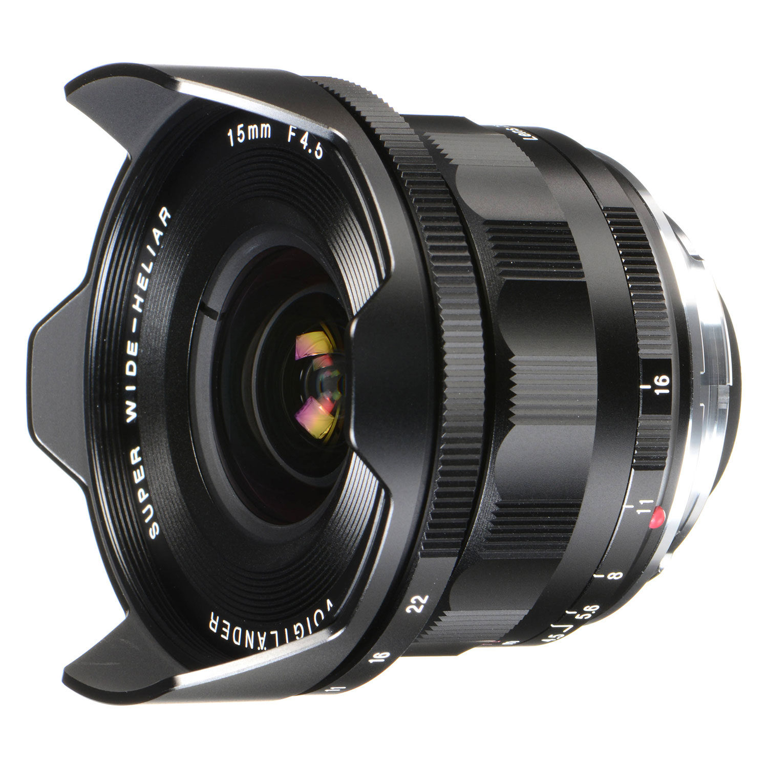 Voigtlander Heliar Super Wide 15mm f/4.5 III VM Leica M-mount objectief Zwart