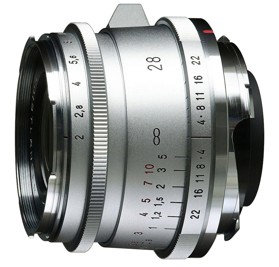 Voigtlander Ultron 28mm f/2.0 II VM Leica M-mount objectief Zilver