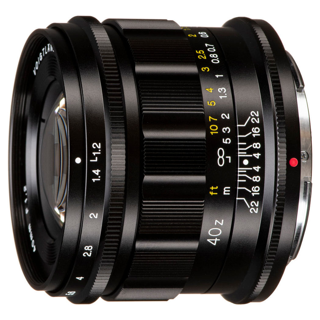 Voigtlander Nokton 40mm f/1.2 Nikon Z-mount objectief Zwart