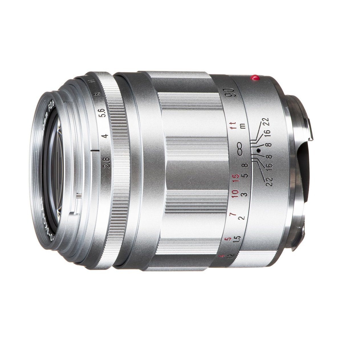 Voigtlander APO Skopar 90mm f/2.8 VM Leica M-mount objectief Zilver