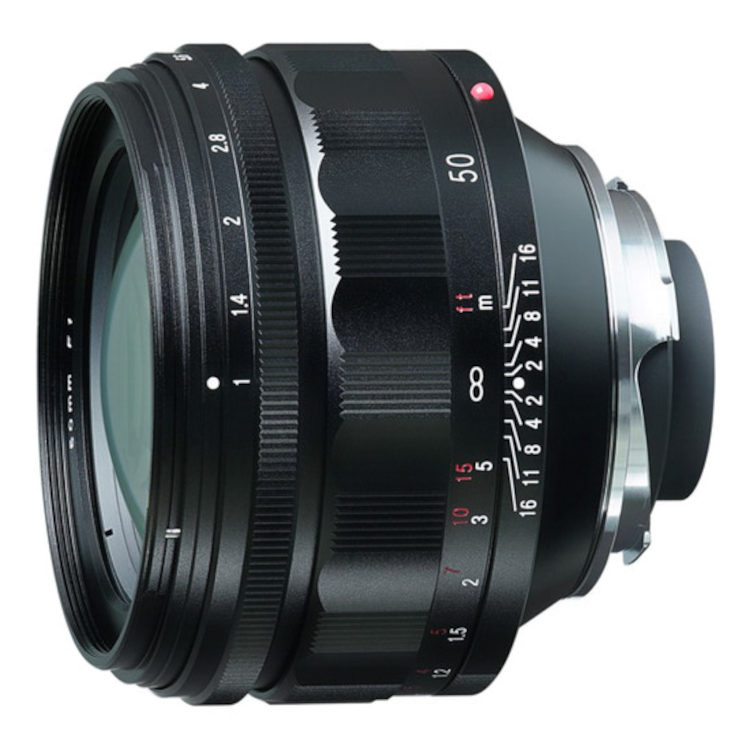 Voigtlander Nokton 50mm f/1.0 VM Leica M-mount objectief Zwart