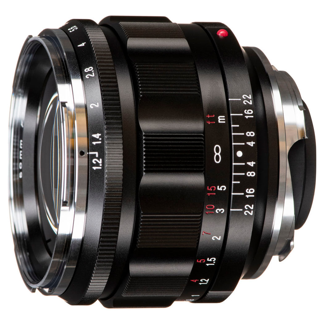 Voigtlander Nokton 50mm f/1.2 VM Leica M-mount objectief Zwart