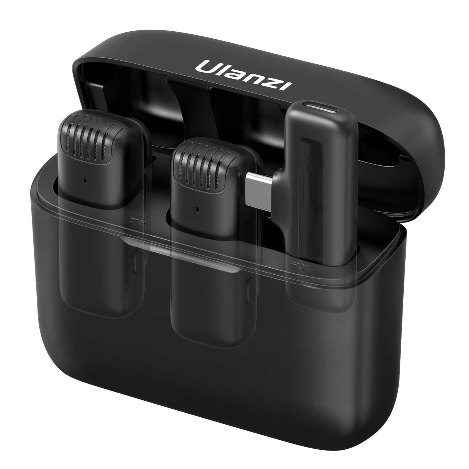 Ulanzi J12 Draadloze smartphone microfoon - USB-C - met oplaadbox
