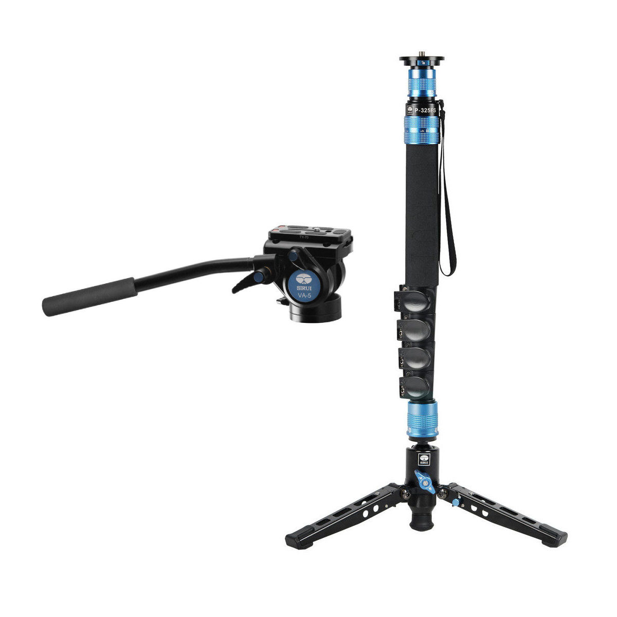 Sirui Monopod P-325FS + VA-5 Head