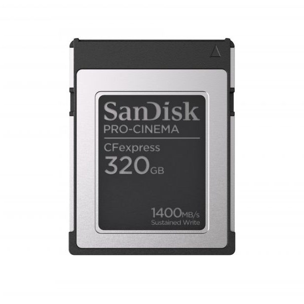 SanDisk 320GB CFexpress Type B Pro-Cinema VPG400 1400MB/s geheugenkaart