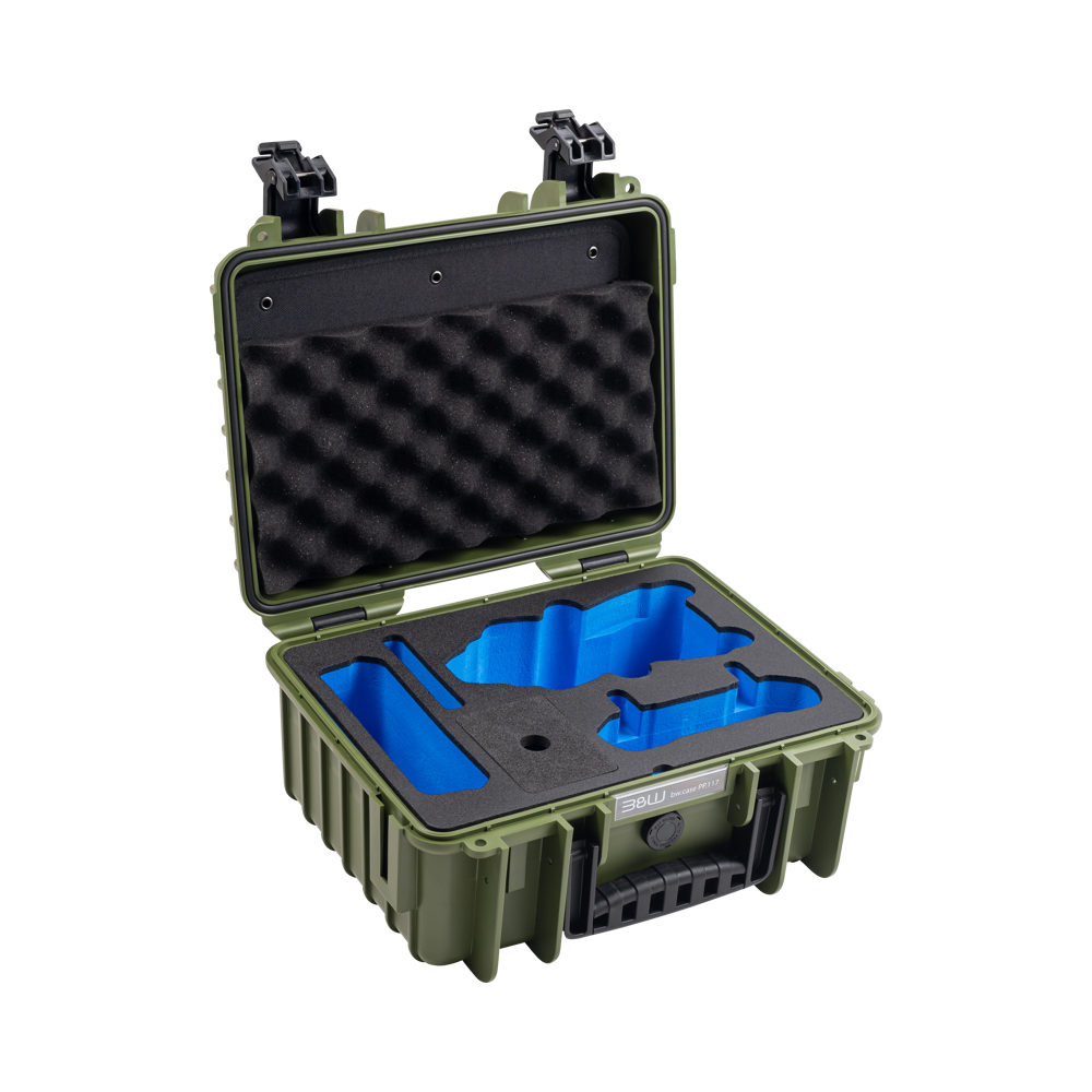 B&W Outdoor Case Type 3000 Brons Groen voor DJI Air 3 Fly More Combo