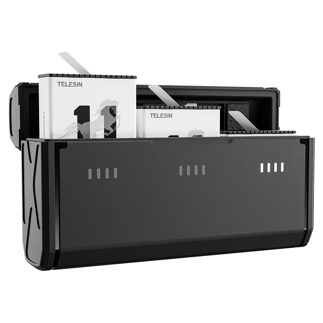 Telesin Pocket Oplaadbox + 2X Battery For GoPro 9,10,11,12