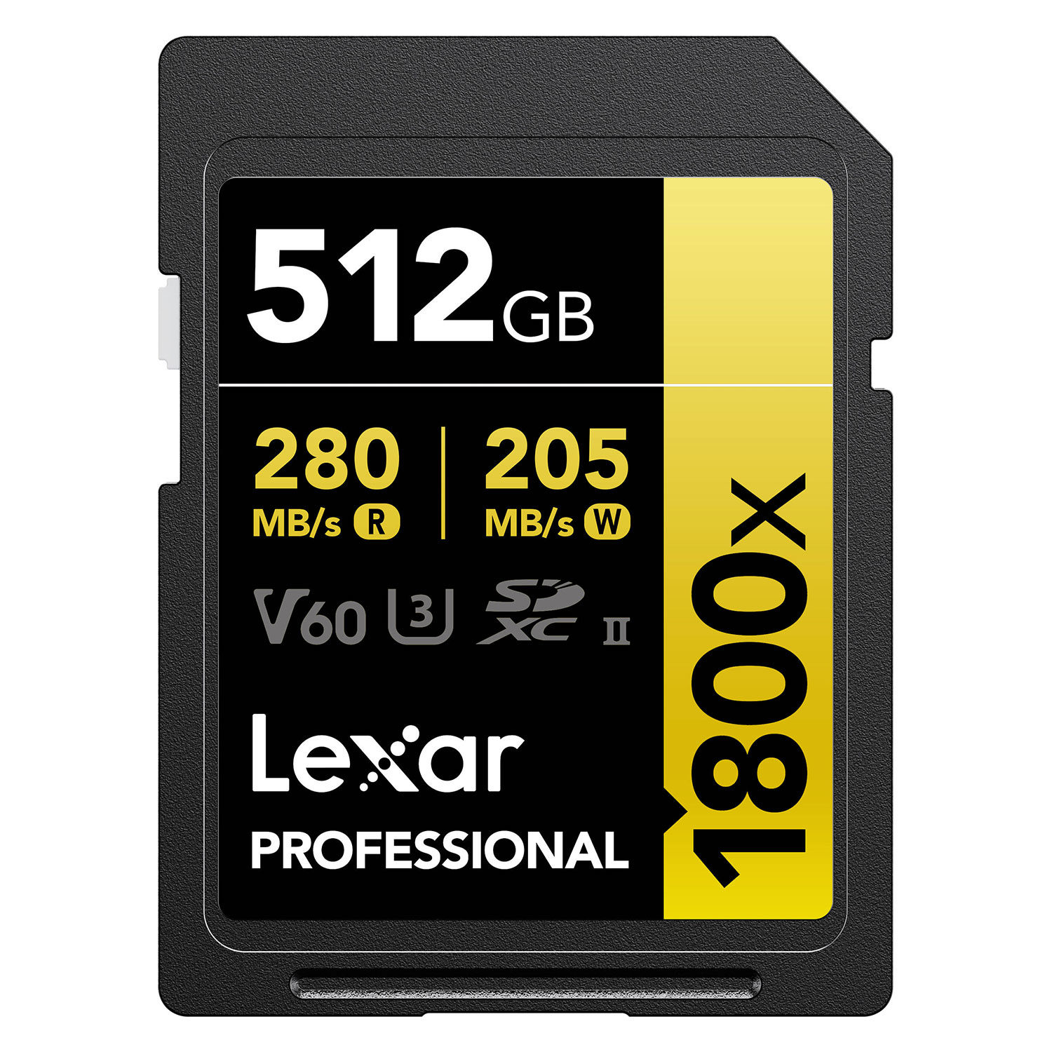 Lexar SDXC Professional  512GB BL 1800x UHS-II V60 gold