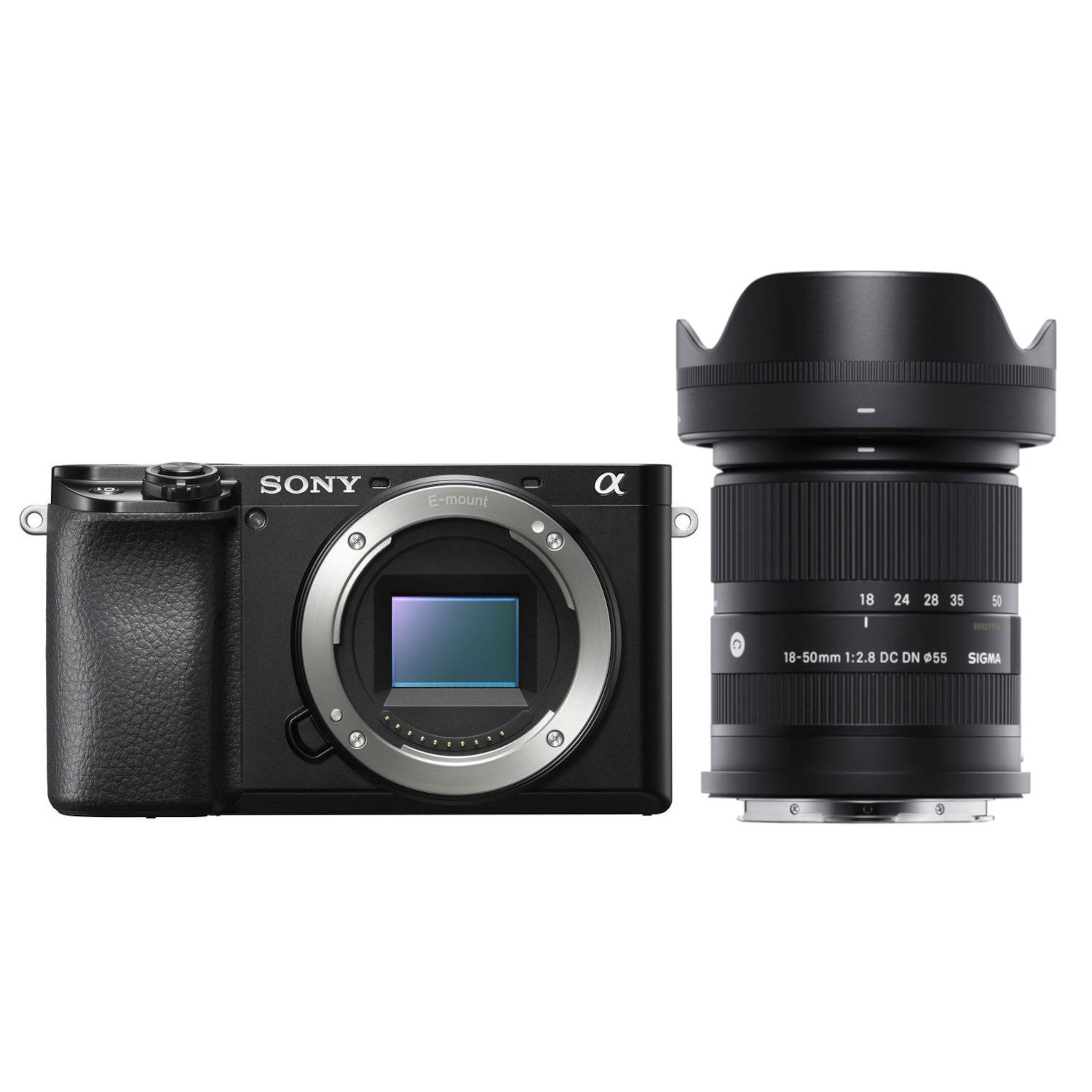 Sony Alpha A6100 systeemcamera Zwart + Sigma 18-50mm