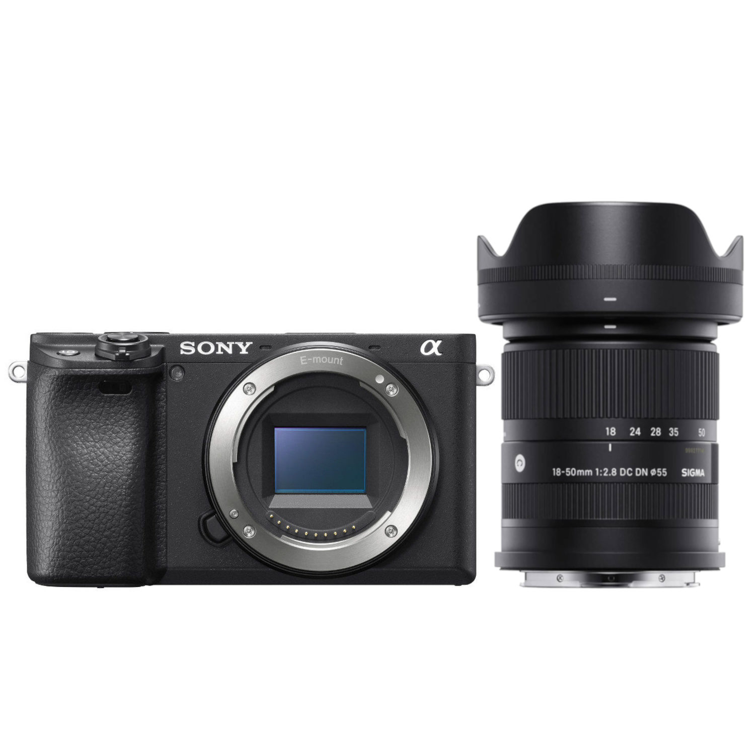 Sony Alpha A6400 systeemcamera Zwart + Sigma 18-50mm