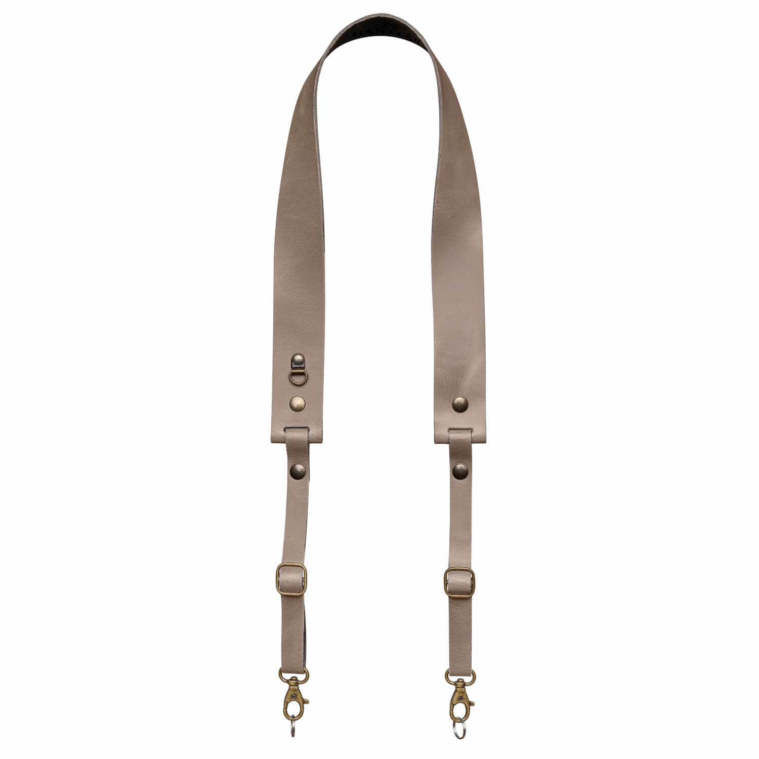 The Hantler Camera Neck Strap Taupe/Brass