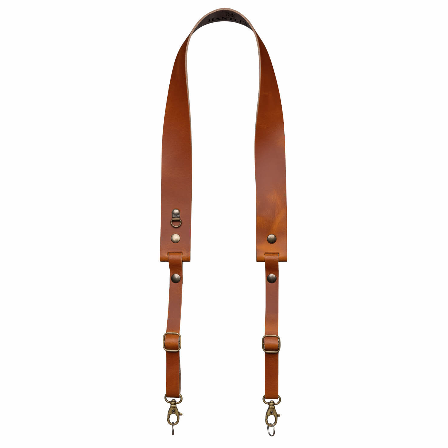 The Hantler Camera Neck Strap Chestnut/Brass
