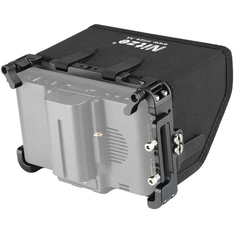 Cage Nitze Pour Moniteur PortKeys LH5P/LH5P II - Avec Pare-Soleil Et Serre-Câble HDMI | JT-I01B