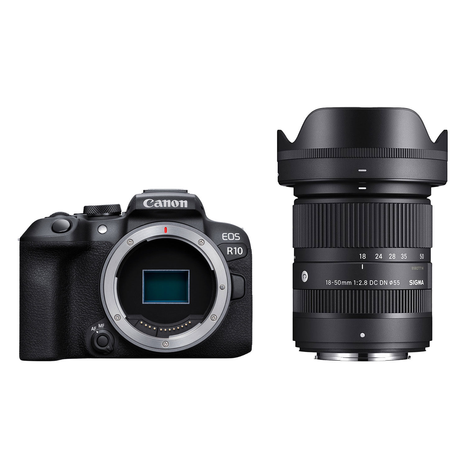 Canon EOS R10 systeemcamera + Sigma 18-50mm f/2.8 DC DN