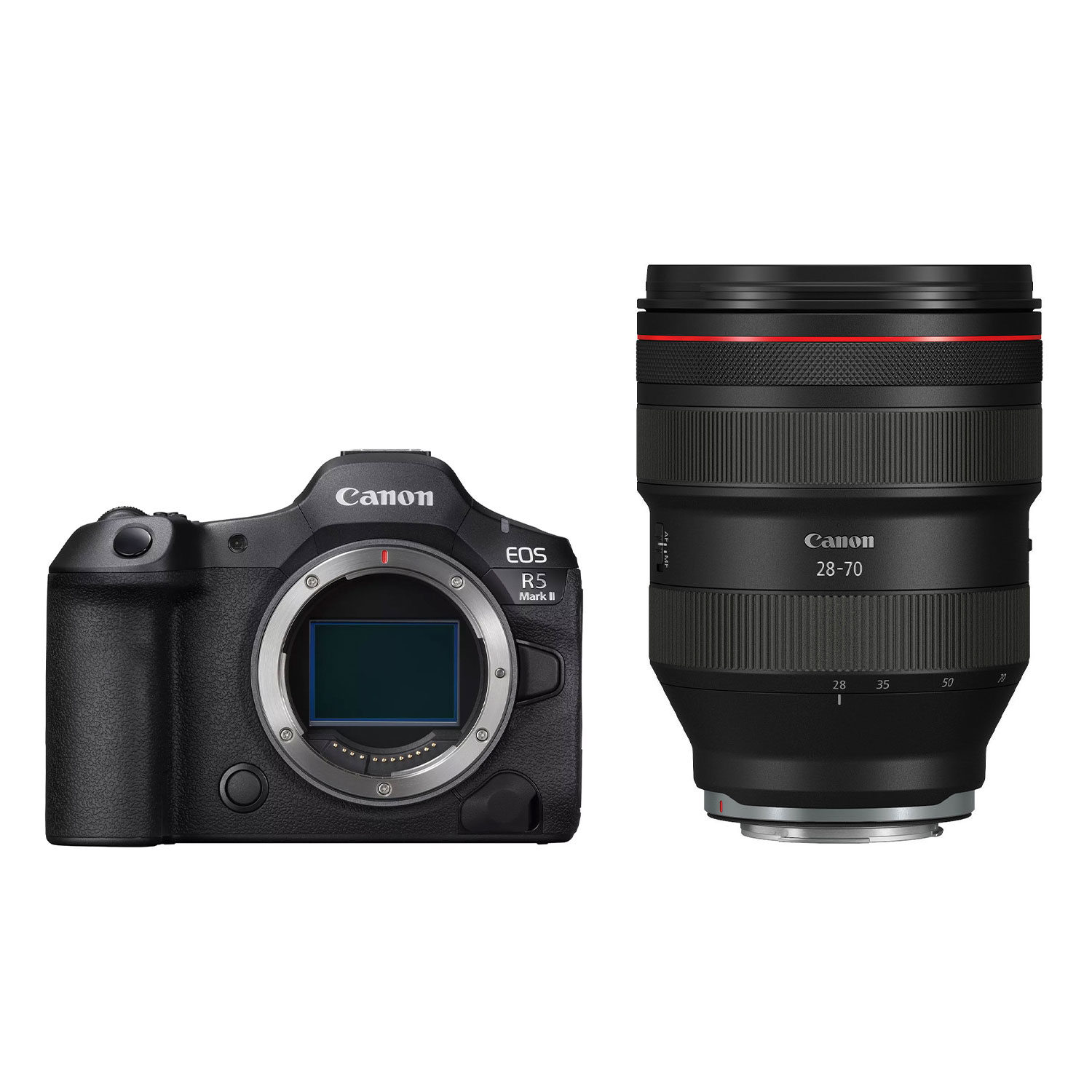Canon EOS R5 Mark II systeemcamera Zwart + RF 28-70mm