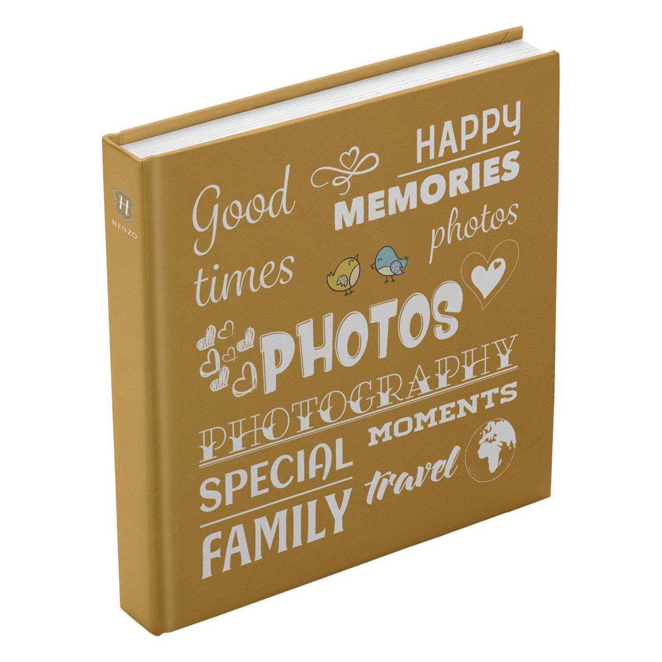 Henzo Wording Fotoalbum Geel (100 pagina's)
